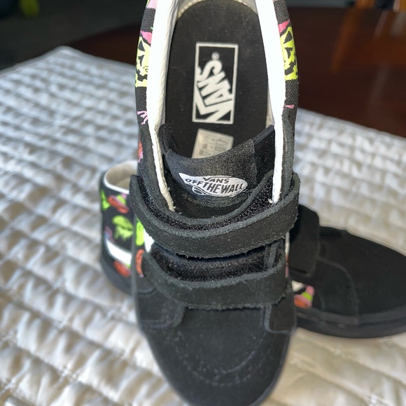 Glow in the Dark!! Trippy dip Vans Kids Sk8-Mid Reissue V Shoe - Picture 6 of 8